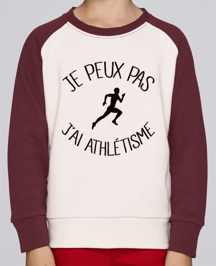 Sweat petite fille Je peux pas j'ai Athlétisme par Freeyourshirt.com