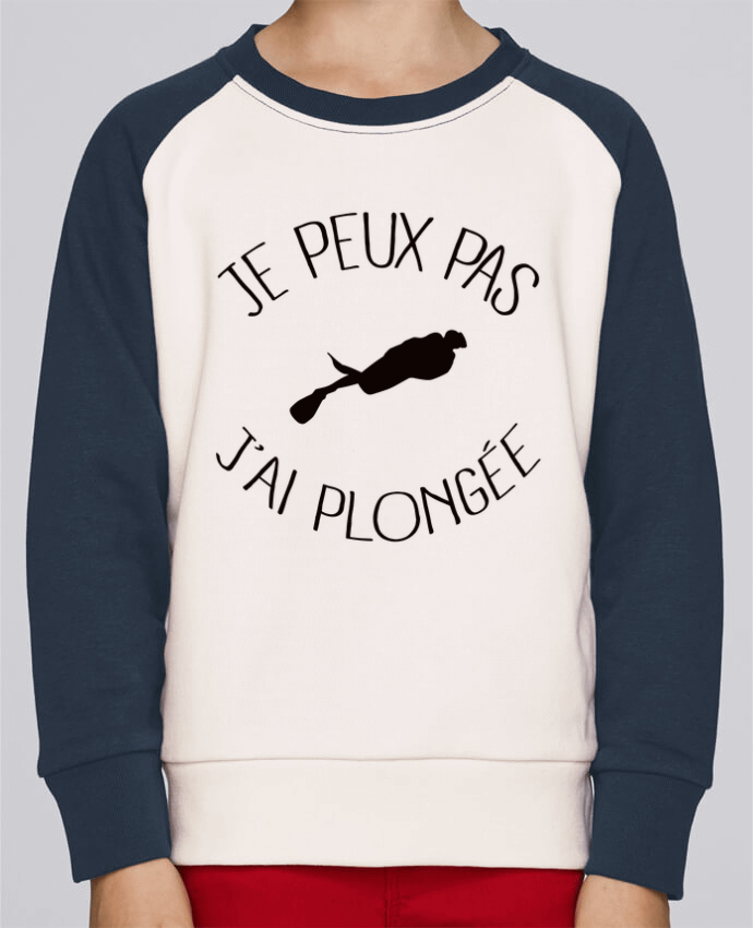 Sweat petite fille Je peux pas j'ai plongée par Freeyourshirt.com