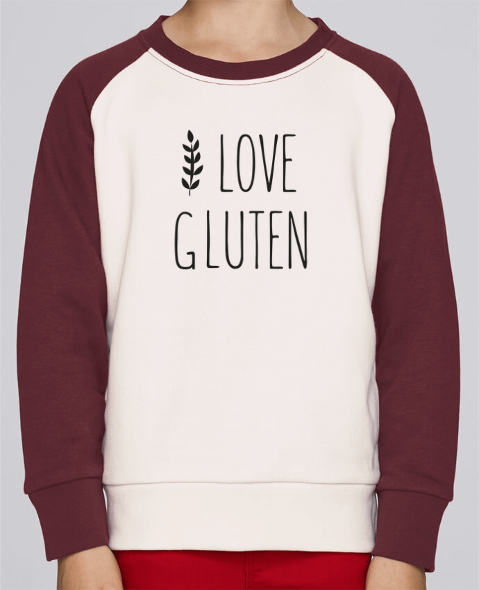 Sweat petite fille I love gluten by Ruuud by Ruuud