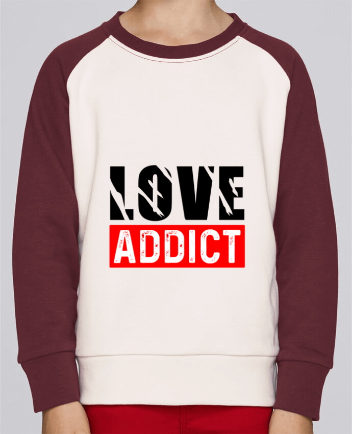 Sweat petite fille Love Addict par Sole Tshirt