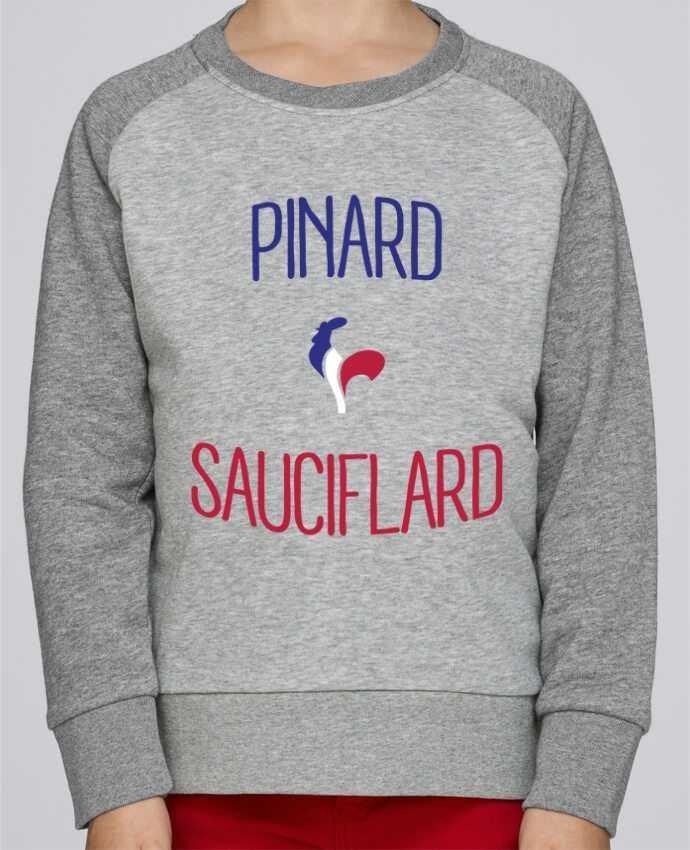 Sweat petite fille Pinard Sauciflard par Freeyourshirt.com