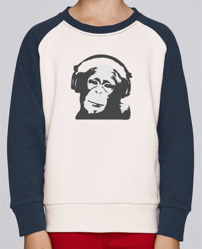 Sweat petite fille DJ monkey by justsayin