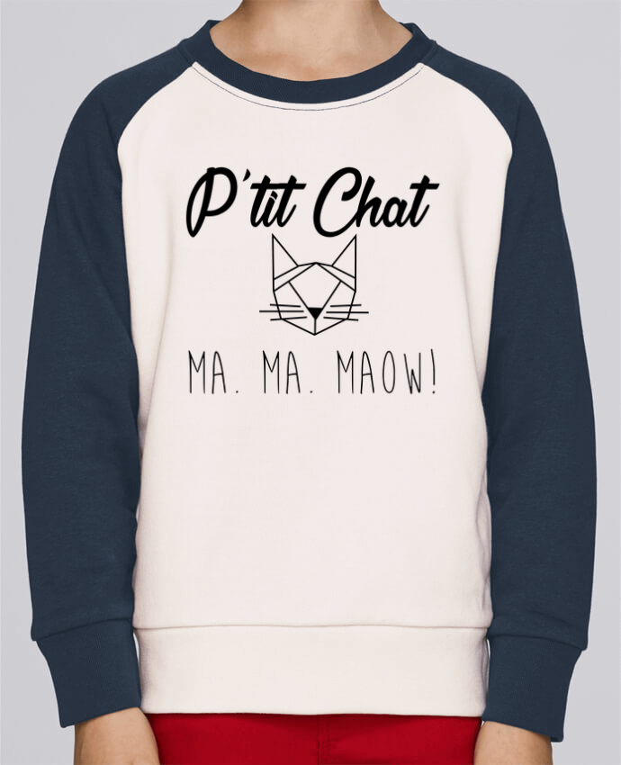 Sweat petite fille p'tit chat par Zdav