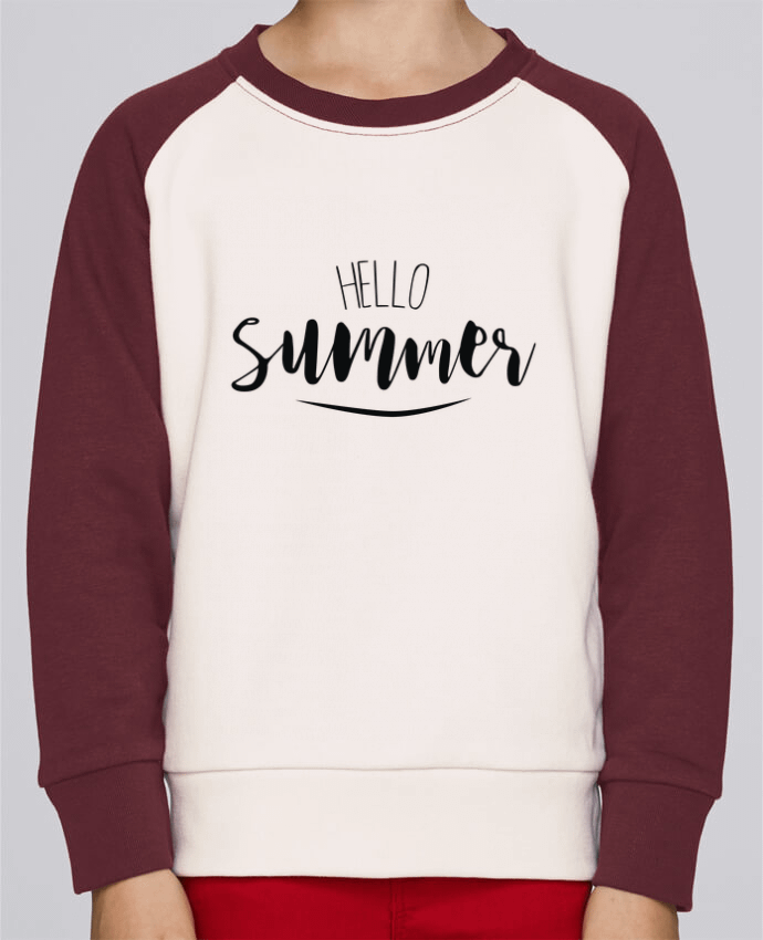Sweat petite fille Hello Summer ! by IDÉ'IN