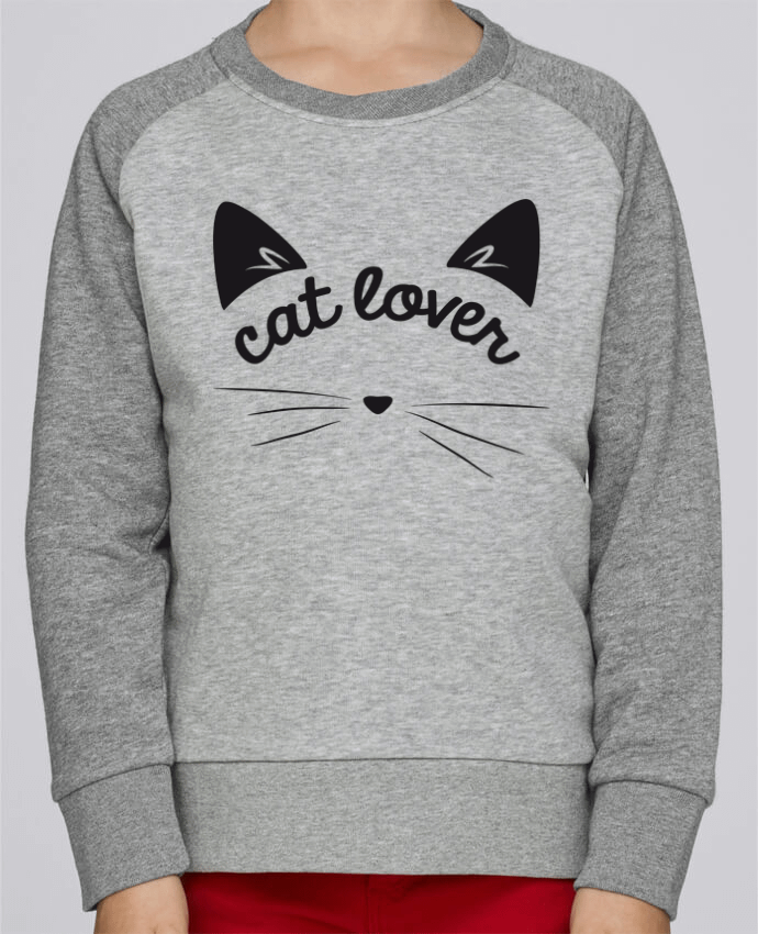 Sweat petite fille Cat lover by FRENCHUP-MAYO