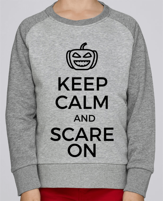 Sweat petite fille Keep Calm and Scare on Pumpkin by tunetoo