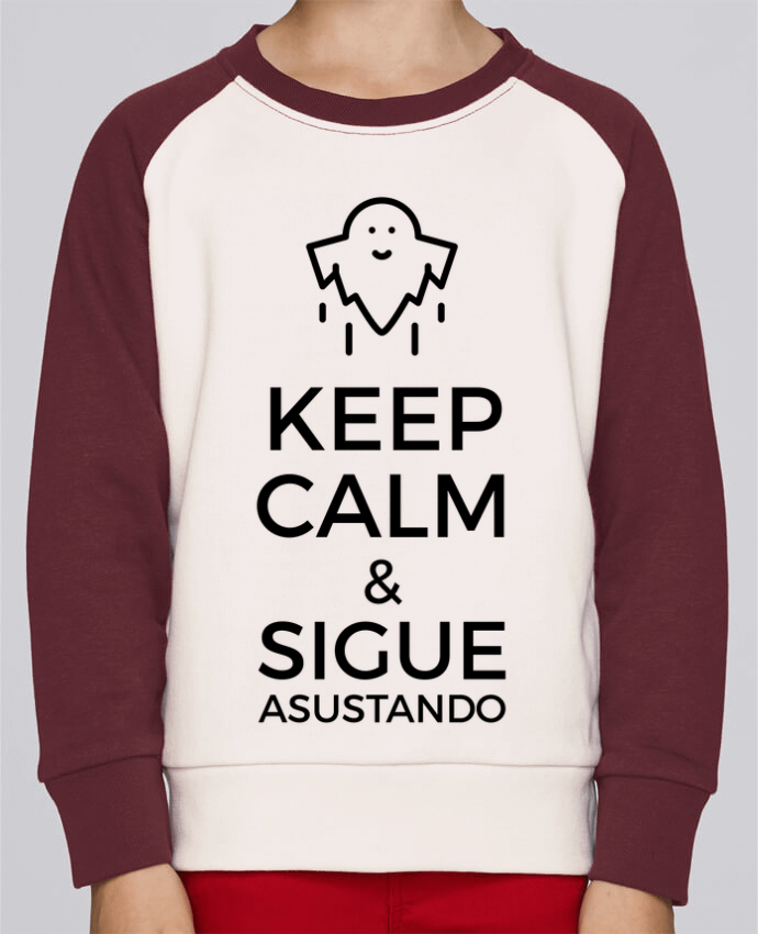 Sweat petite fille Keep Calm and Sigue asustando ghost par tunetoo