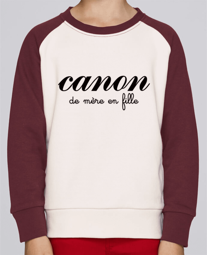 Sweat petite fille Canon de mère en fille by Freeyourshirt.com