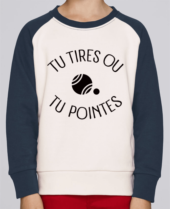 Sweat petite fille Tu Tires Ou Tu Pointes par Freeyourshirt.com