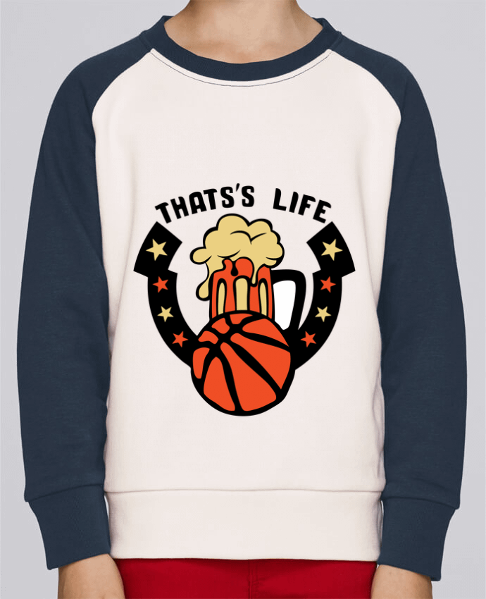 Sweat petite fille basketball biere citation thats s life message by Achille