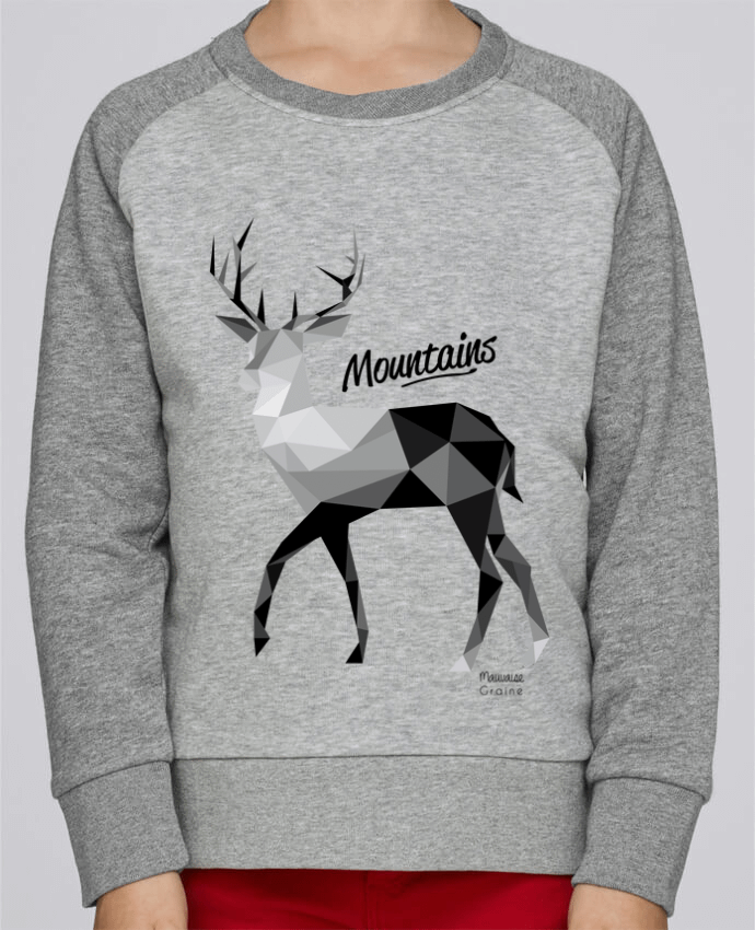 Sweat petite fille Mountains by Mauvaise Graine