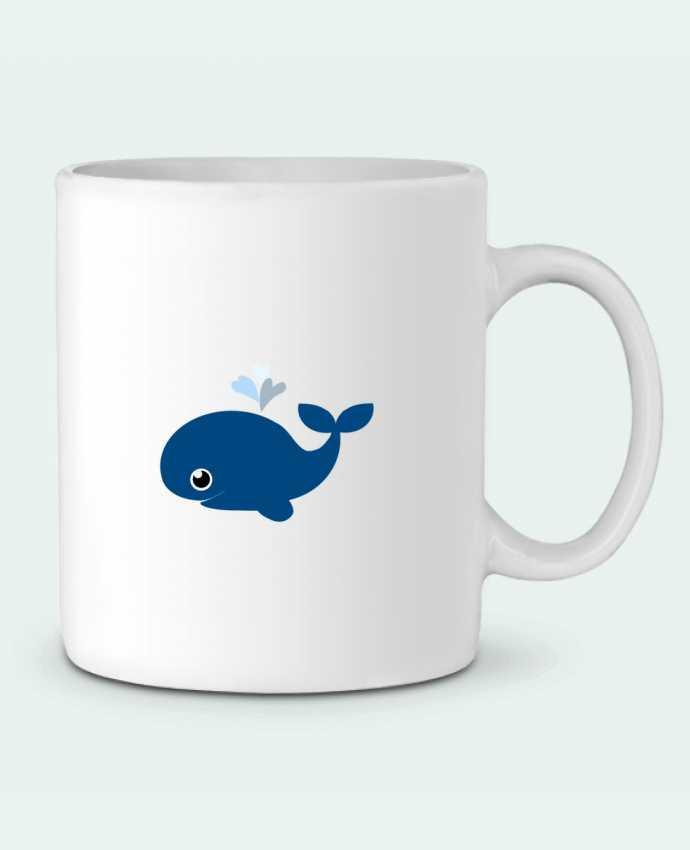 Ceramic Mug Baleine coeur by WBang