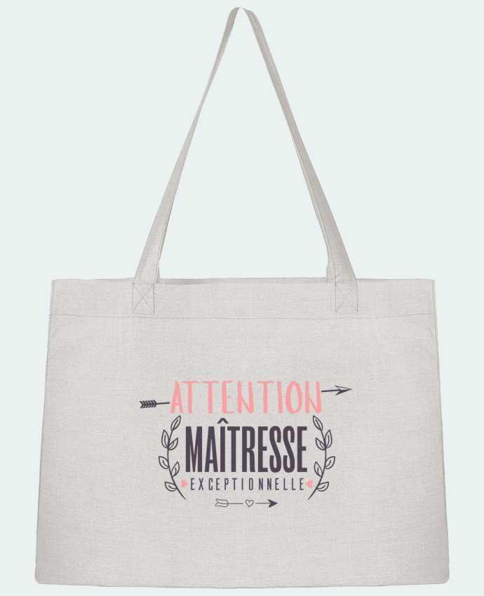 Shopping tote bag Stanley Stella Attention maîtresse exceptionnelle by tunetoo