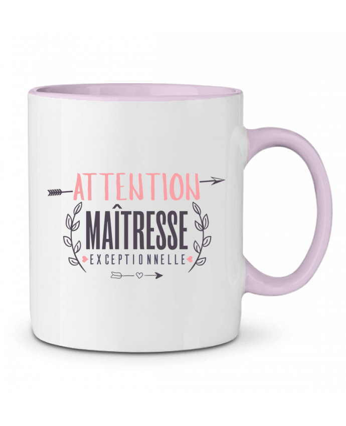 Two-tone Ceramic Mug Attention maîtresse exceptionnelle tunetoo