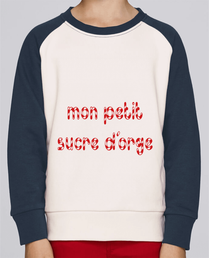 Sweatshirt Kids Round Neck Stanley Mini Contrast Mon petit sucre d'orge by tunetoo