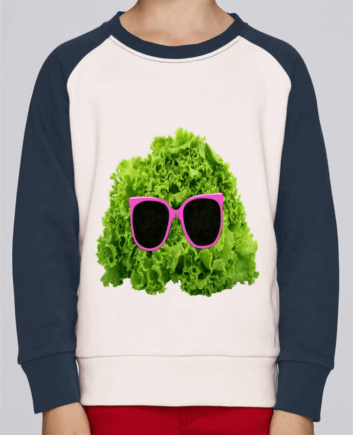 Sweatshirt Kids Round Neck Stanley Mini Contrast Mr Salad by Florent Bodart