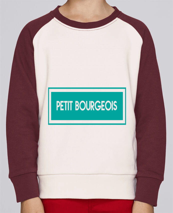 Sweatshirt Kids Round Neck Stanley Mini Contrast Petit bourgeois by tunetoo