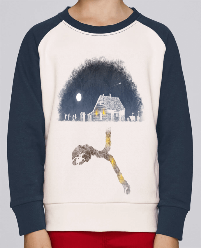 Sweat baseball enfant Always Digging par Florent Bodart