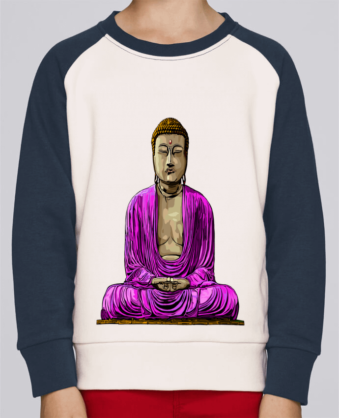 Sweatshirt Kids Round Neck Stanley Mini Contrast Bouddha Pop by Numartis