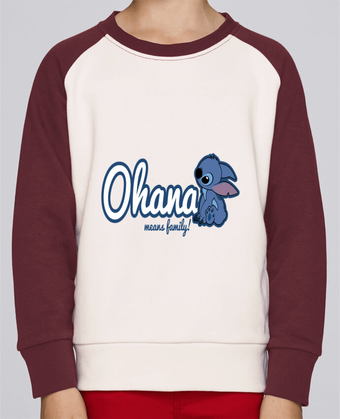 Sweatshirt Kids Round Neck Stanley Mini Contrast Ohana means family by Kempo24