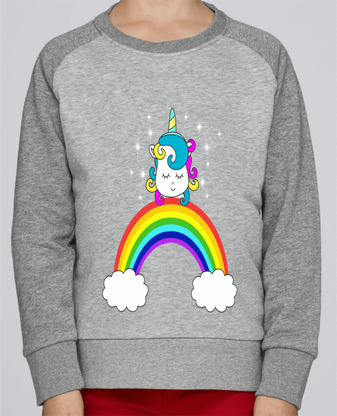 Sweatshirt Kids Round Neck Stanley Mini Contrast Ma Licorne by Les Caprices de Filles