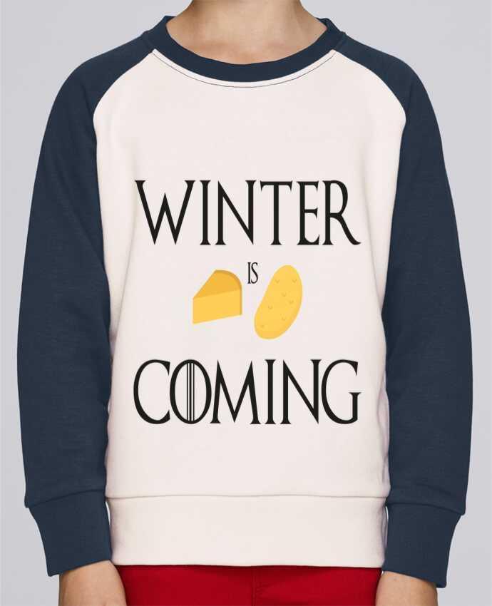 Sweatshirt Kids Round Neck Stanley Mini Contrast Winter is coming by Ruuud