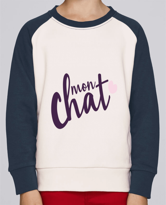 Sweat baseball enfant Mon Chat par Nana