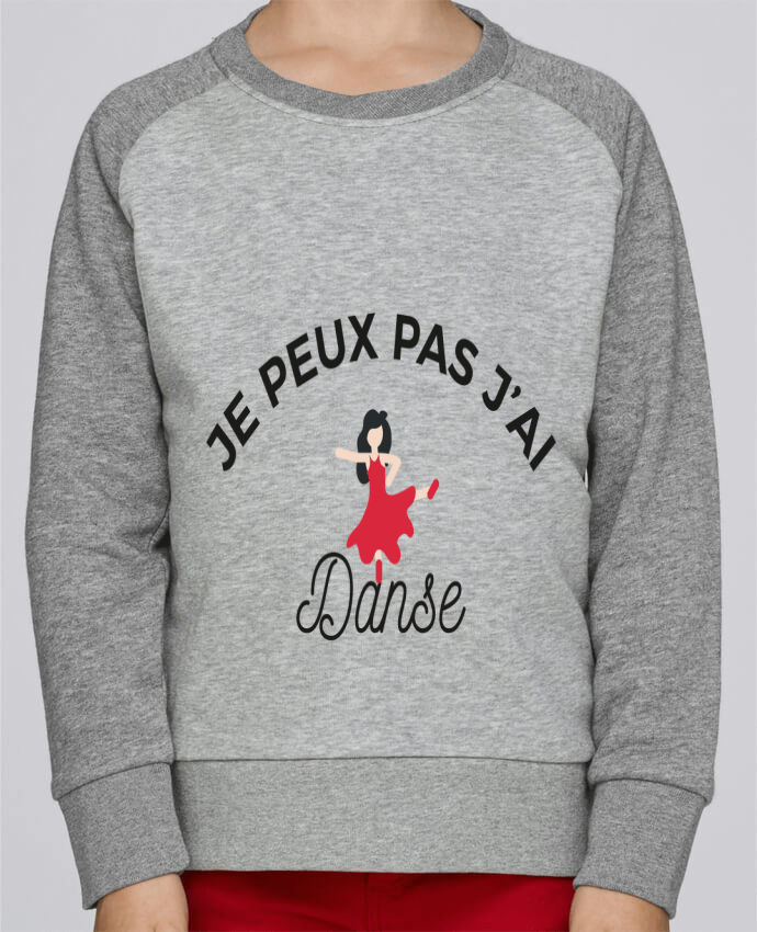 Sweatshirt Kids Round Neck Stanley Mini Contrast Je peux pas j'ai danse by Ruuud