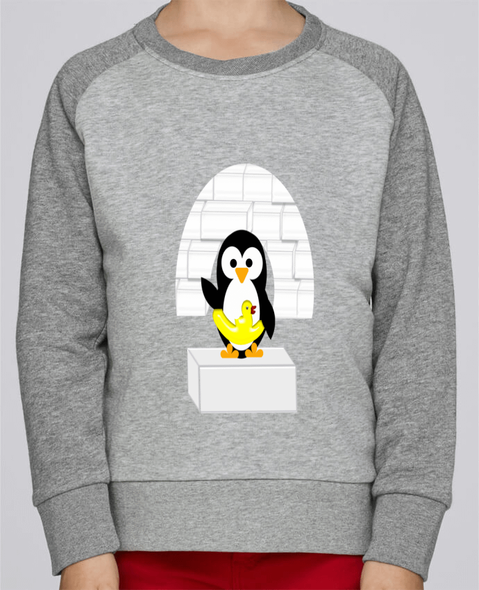 Sweatshirt Kids Round Neck Stanley Mini Contrast Le Pingouin by Les Caprices de Filles