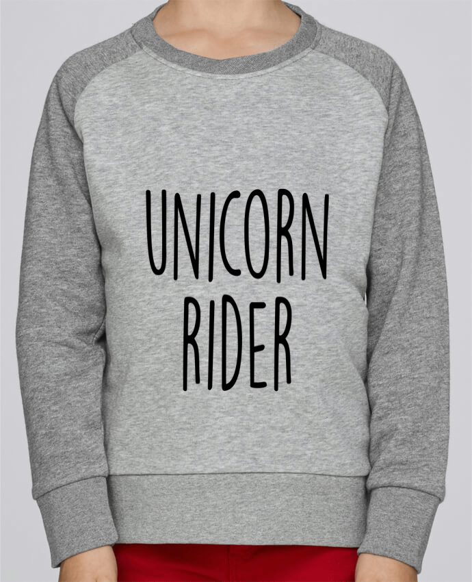 Sweatshirt Kids Round Neck Stanley Mini Contrast Unicorn rider by Bichette