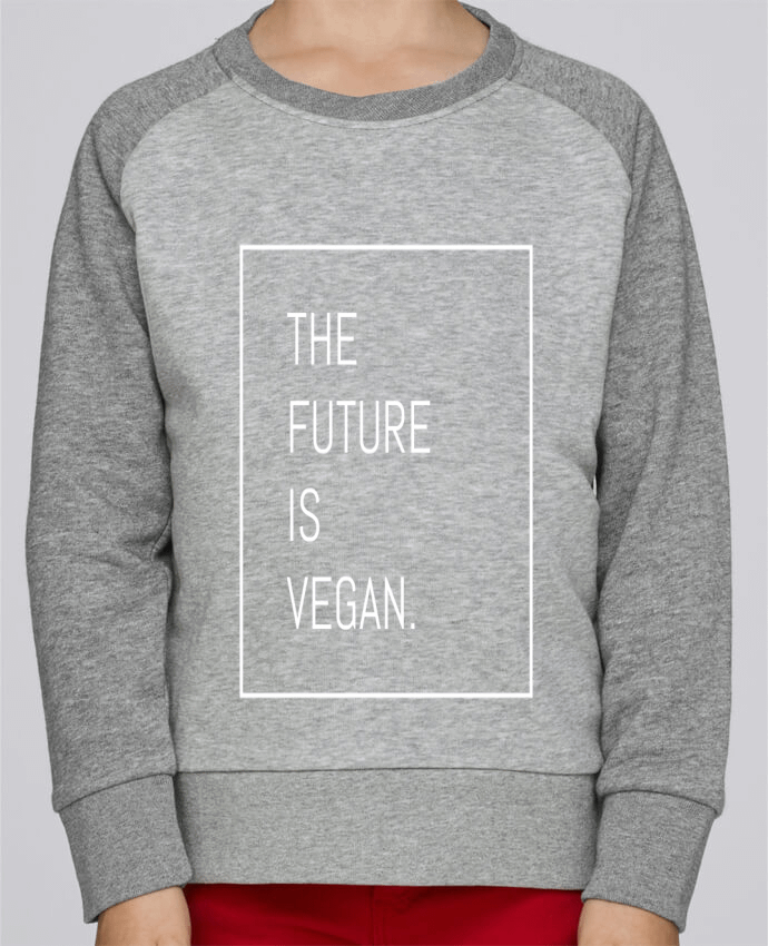 Sweatshirt Kids Round Neck Stanley Mini Contrast The future is vegan. by Bichette
