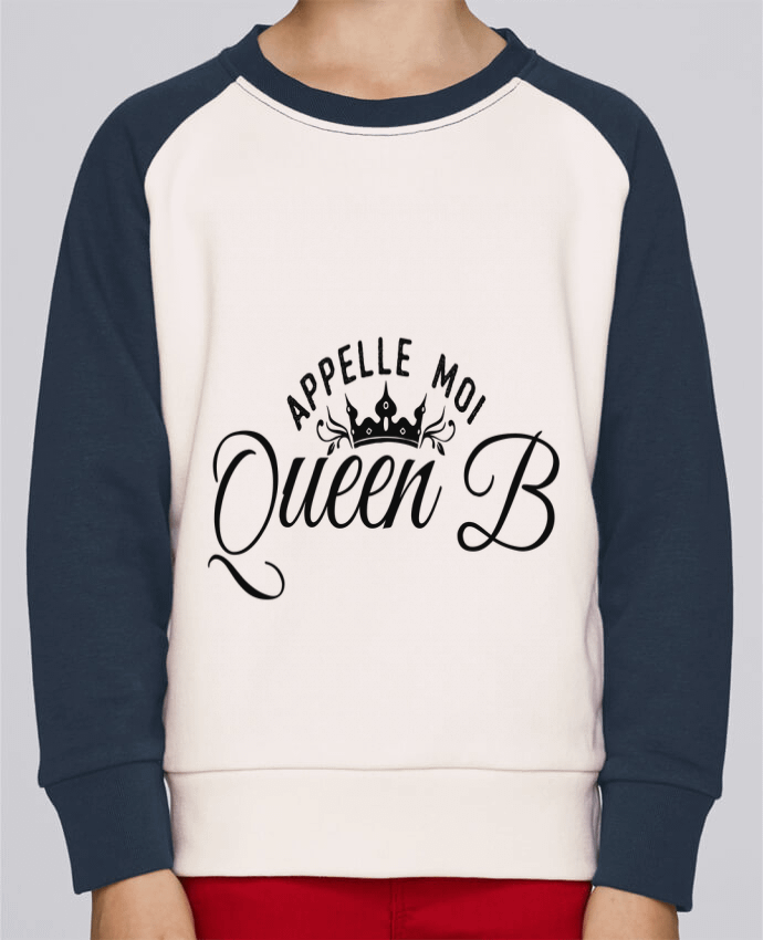 Sweat baseball enfant Appelle moi queen B par tunetoo