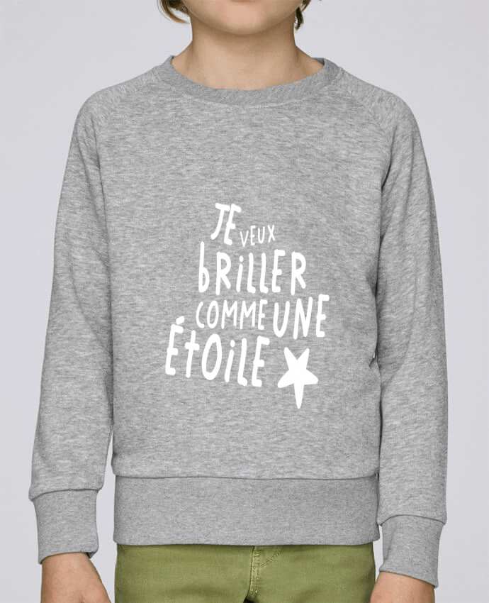 Sweat enfant  Briller comme une étoile par tunetoo