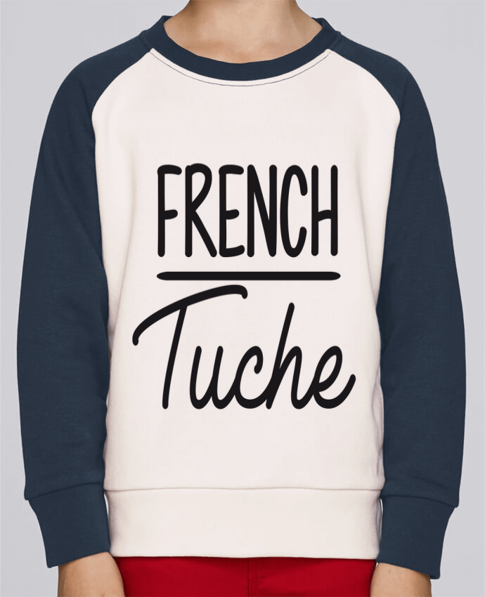 Sweatshirt Kids Round Neck Stanley Mini Contrast French Tuche by FRENCHUP-MAYO