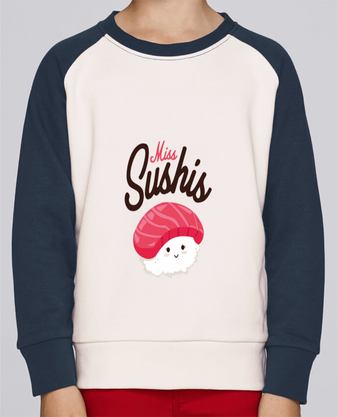 Sweatshirt Kids Round Neck Stanley Mini Contrast Miss Sushis by Nana