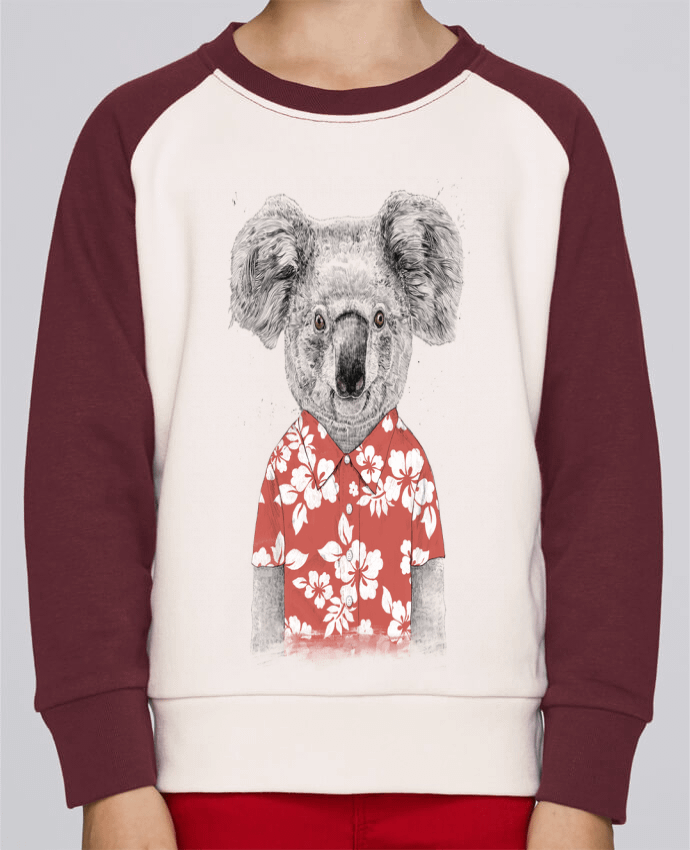 Sweatshirt Kids Round Neck Stanley Mini Contrast Summer koala by Balàzs Solti