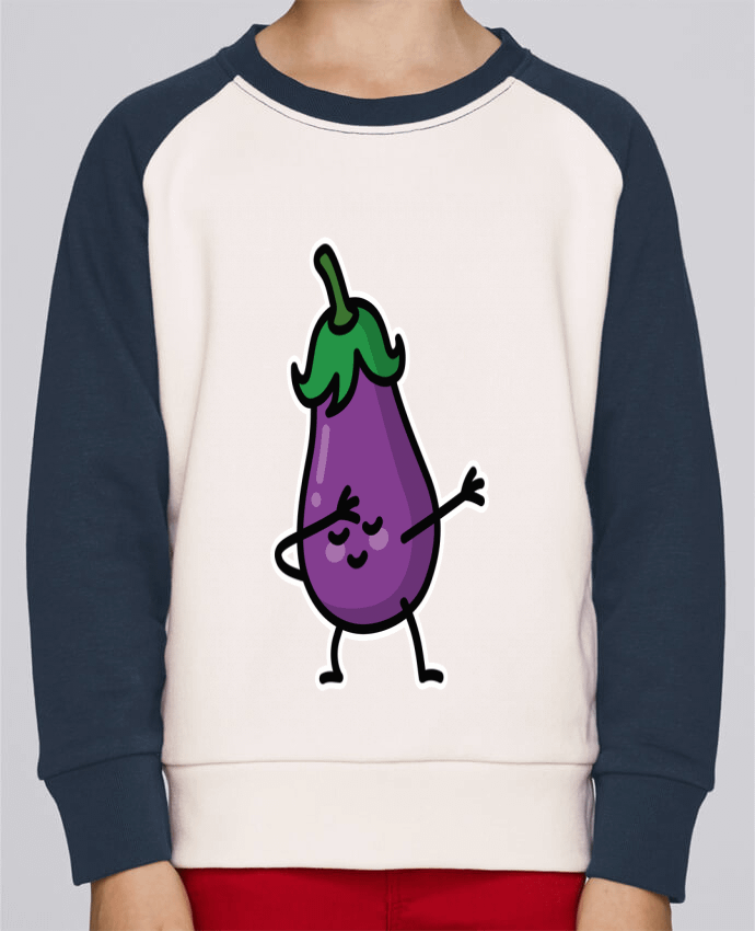 Sweat baseball enfant Aubergine dab par LaundryFactory