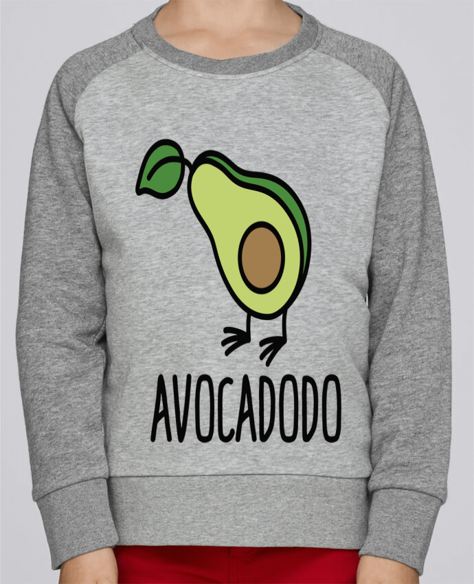 Sweatshirt Kids Round Neck Stanley Mini Contrast Avocadodo by LaundryFactory