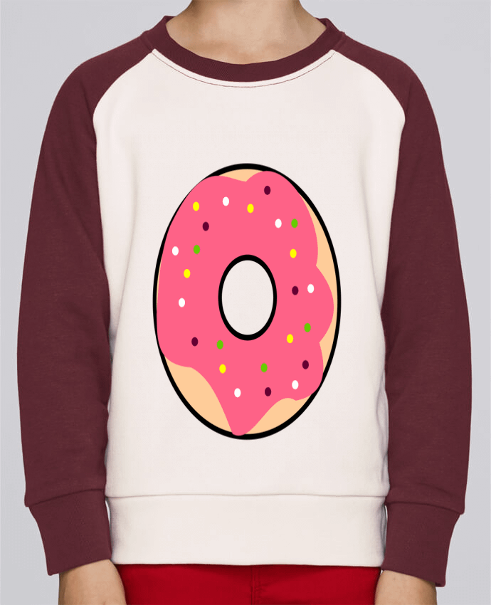 Sweatshirt Kids Round Neck Stanley Mini Contrast Donut Rose by k-créatif