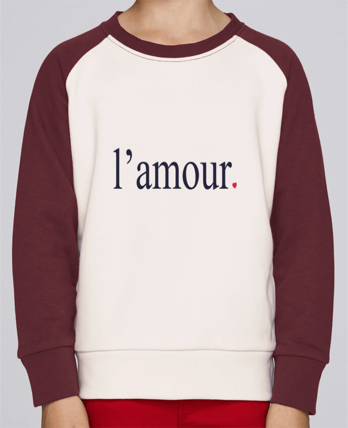 Sweatshirt Kids Round Neck Stanley Mini Contrast l'amour by Ruuud by Ruuud