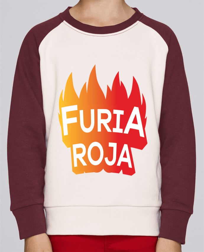 Sweatshirt Kids Round Neck Stanley Mini Contrast Furia Roja by tunetoo