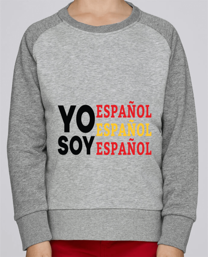 Sweatshirt Kids Round Neck Stanley Mini Contrast Yo soy español español español by tunetoo
