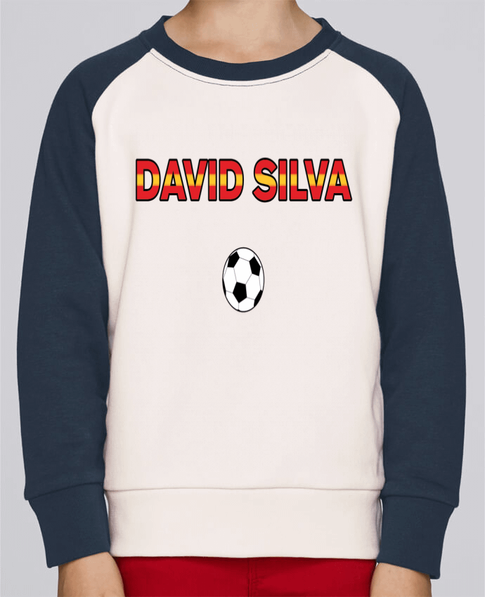 Sweatshirt Kids Round Neck Stanley Mini Contrast David Silva by tunetoo