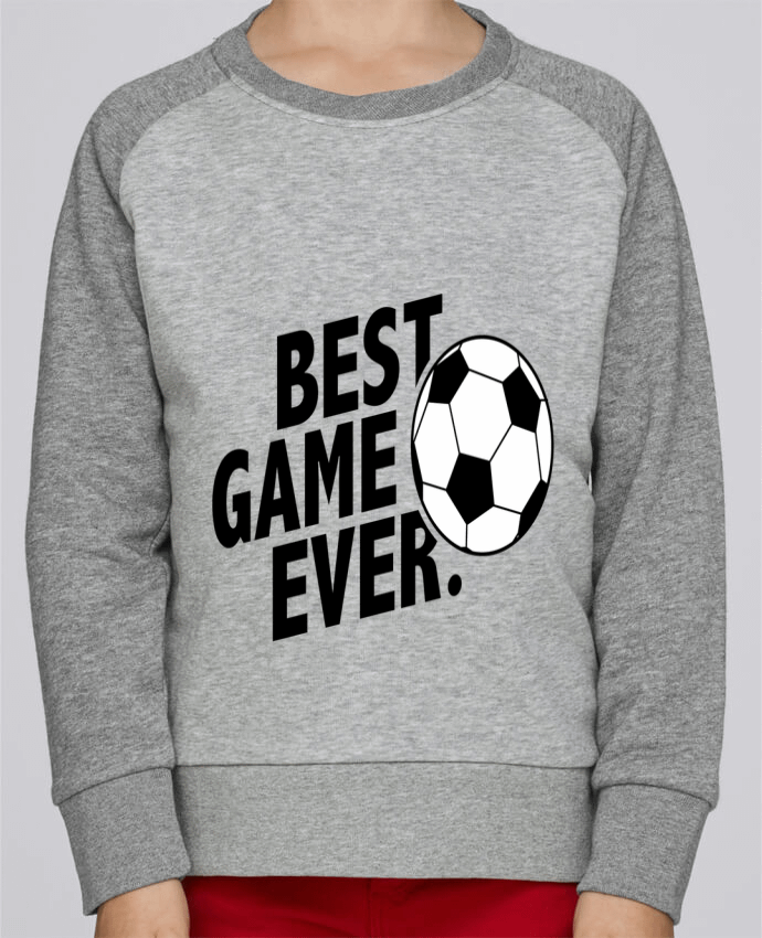 Sweatshirt Kids Round Neck Stanley Mini Contrast BEST GAME EVER Football by tunetoo