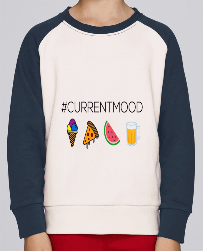 Sudadera Cuello Redondo Manga en Contraste Niño Mini Scouts Contraste #Currentmood por tunetoo