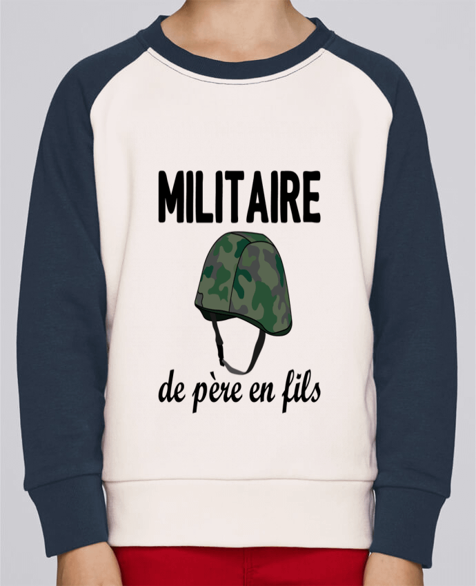 Sweat baseball enfant Militaire de père en fils par tunetoo