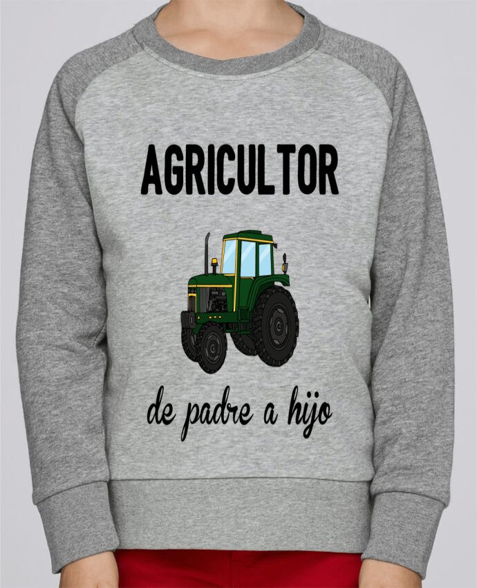 Sweatshirt Kids Round Neck Stanley Mini Contrast Agricultor de padre a hijo by tunetoo