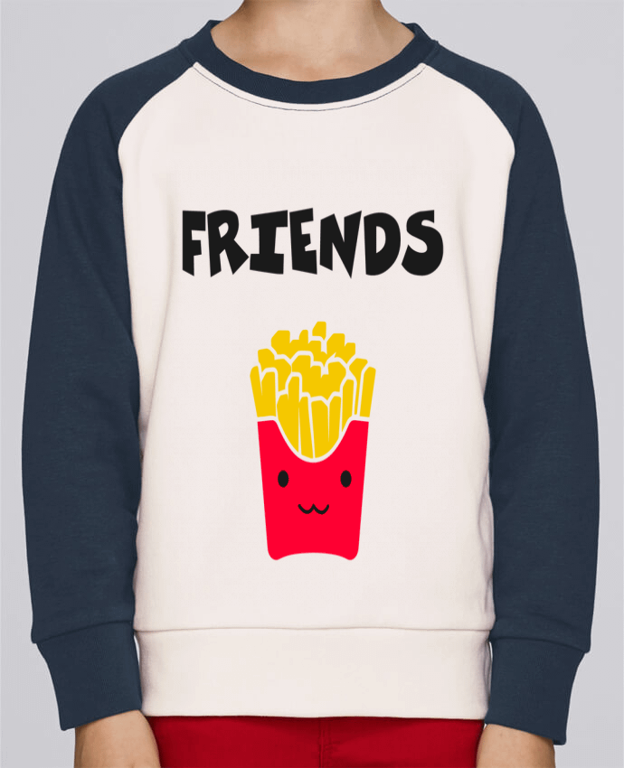 Sweatshirt Kids Round Neck Stanley Mini Contrast BEST FRIENDS FRIES by tunetoo