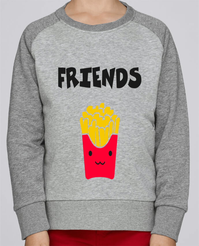 Sweatshirt Kids Round Neck Stanley Mini Contrast BEST FRIENDS FRIES by tunetoo