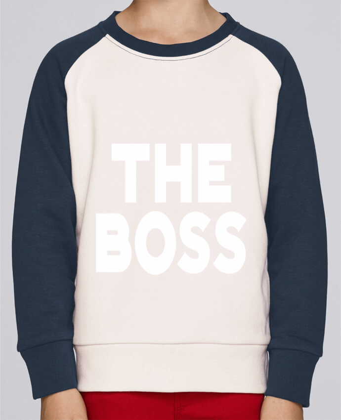 Sweatshirt Kids Round Neck Stanley Mini Contrast The Boss by Original t-shirt